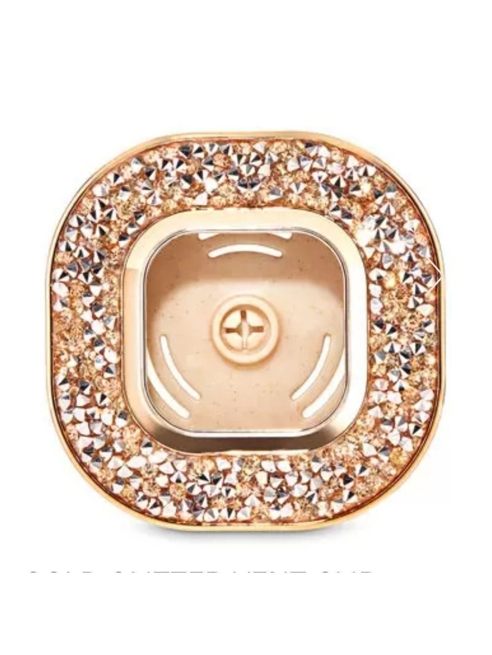 GOLD GLITTER VENT CLIP CAR FRAGRANCE HOLDER